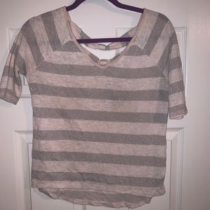 XS Striped with Sparkle LC Lauren Conrad Top